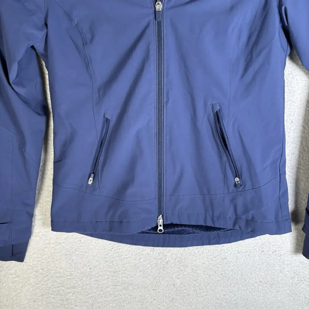 Zero Restriction Abbey Jacket Womens Small Blue Waterproof Waffle Lined Fleece